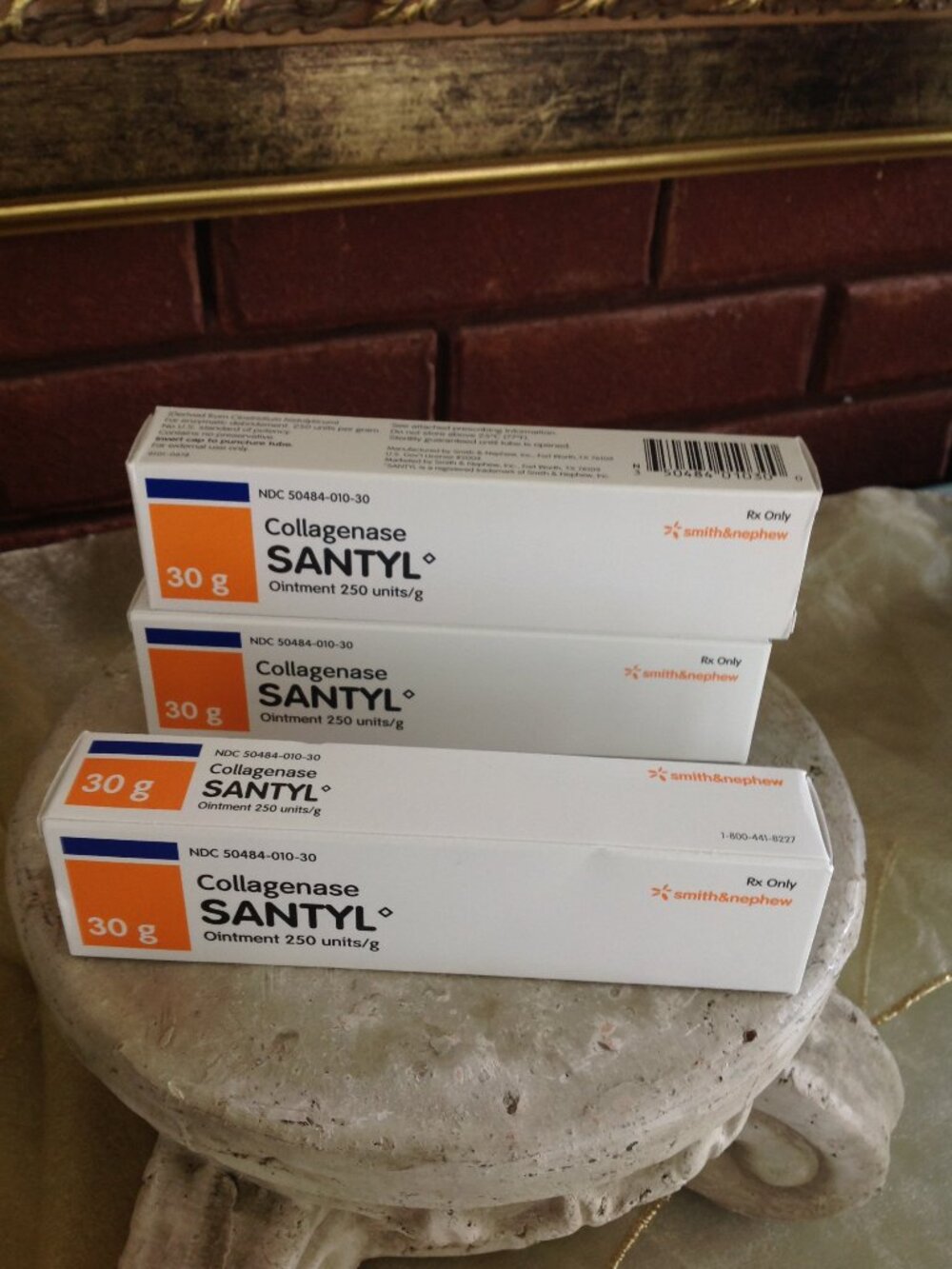 SANTYL Ointment- A Topical Enzymatic Debriding Agent (3 Pk) New